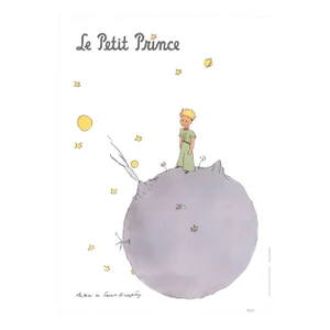 2014 Antoine de Saint Exupery 'The Little Prince and his Asteroid Pack of 50' Modernism Multicolor,Gray France Offset Lithograph