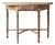 Antique Primitive Demi Lune Console Table For Sale