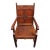 Antique Oak English Gothic Thrown Chair 1880s For Sale