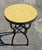 2020s 16" Mini Moroccan Mosaic Accent Table – Yellow Tile Top For Sale - Image 5 of 6