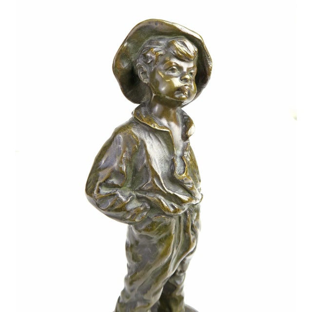 19th Century French Patinated Bronze Figural Sculpture by Louis Kley For Sale - Image 9 of 10