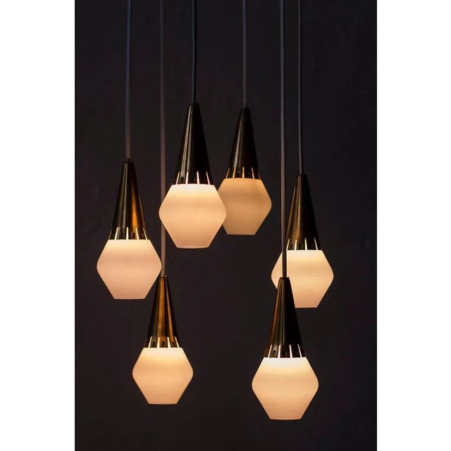 Metal Ceiling Pendant by Harald Notini, 1950s For Sale - Image 7 of 11