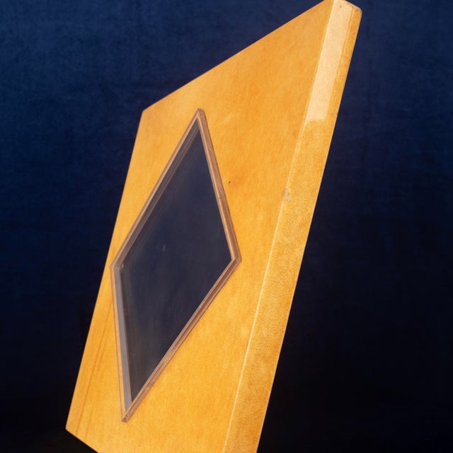 1980s Vintage Natural Parchment and Acrylic Glass Photo Frame by Giorgio Tura for Tura Milano, 1980 For Sale - Image 5 of 17