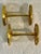 Late 20th Century Vintage Andrea by Sadek Brass Georgian Rope Medallion Curtain Tie Backs - A Pair For Sale - Image 5 of 10