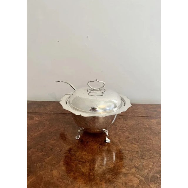 Silver Edwardian Silver Plated Tureen by Mapping and Webb, 1900s For Sale - Image 8 of 10