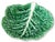 Set of four vintage green majolica lettuce leaf plates from Portugal.. Thick, glossy glaze with white accents. Maker's...