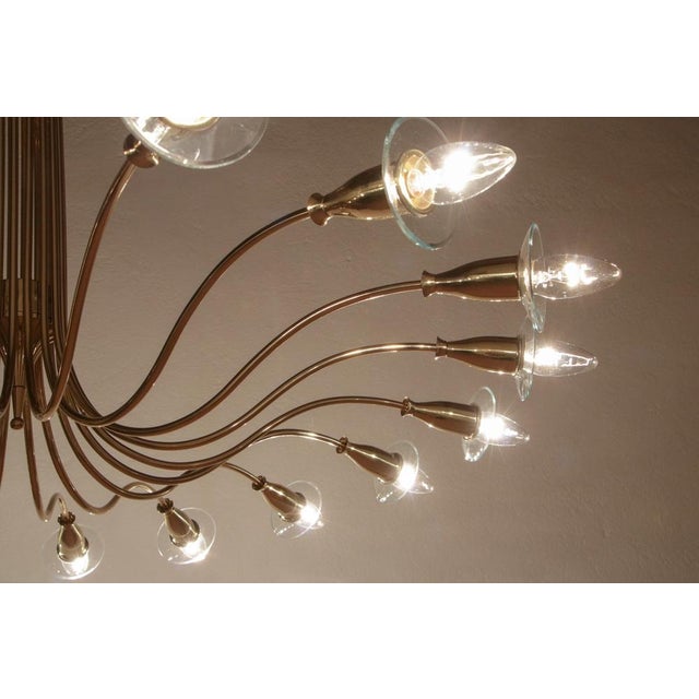 Italian Chandelier by Angelo Lelii for Artluce, 1950 For Sale - Image 13 of 18