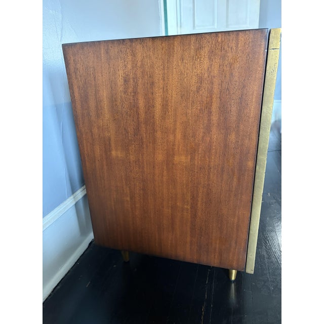 1960s Mid-Century Modern Aurum-Finished Solid Wood Media Credenza For Sale - Image 13 of 15