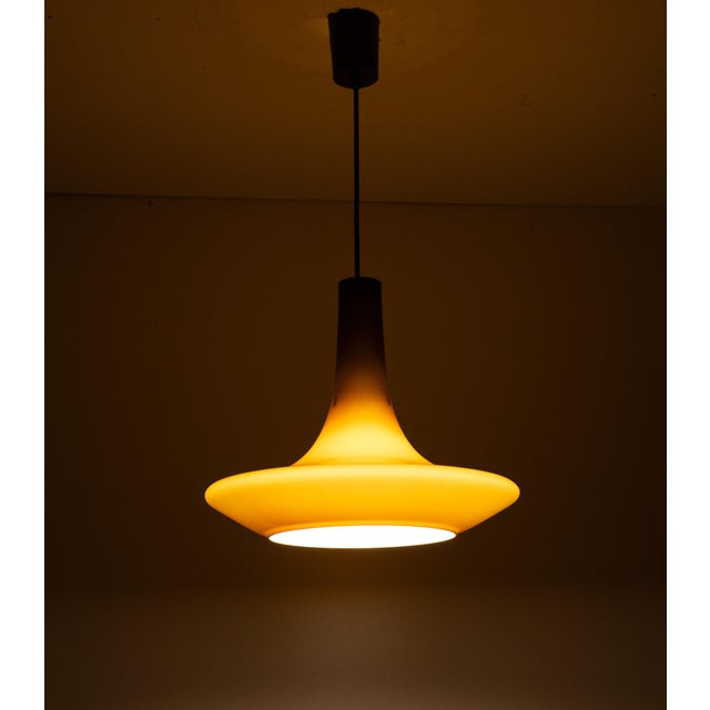 Brown Large Amber Murano Glass Pendant Light by Peill & Putzler, Germany, 1970s For Sale - Image 8 of 10