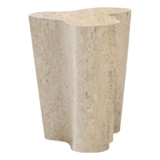 Fossil Stone Occasional Table, Large - Natura Collection by Oggetti For Sale