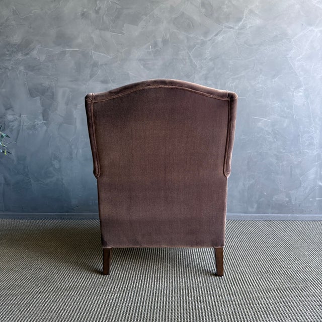 French Alma Napoleon Style Accent Chair in Velvet For Sale - Image 3 of 7