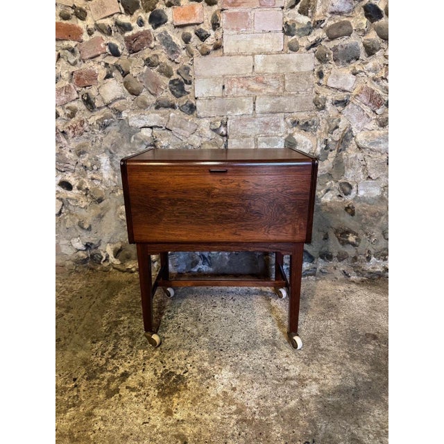Vintage Danish Sewing Table, 1950s For Sale - Image 6 of 18