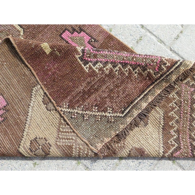 1960s Vintage Turkish Runner Rug - 35"x 146" For Sale - Image 11 of 11