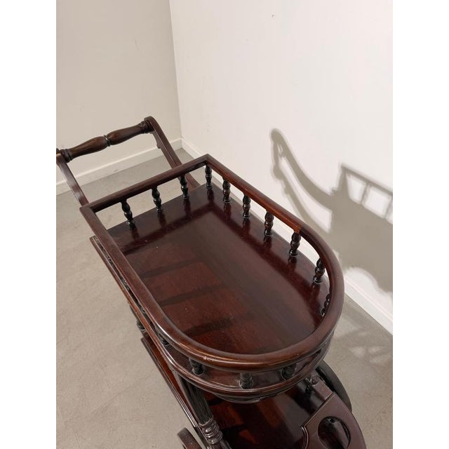 Butlers Serving Cart in Mahogany For Sale - Image 4 of 8
