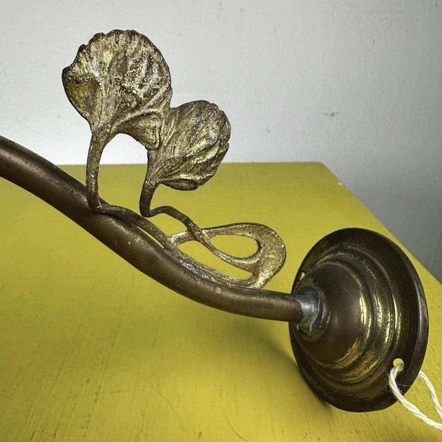 Vintage Wall Light in Opaline Glass For Sale - Image 3 of 9