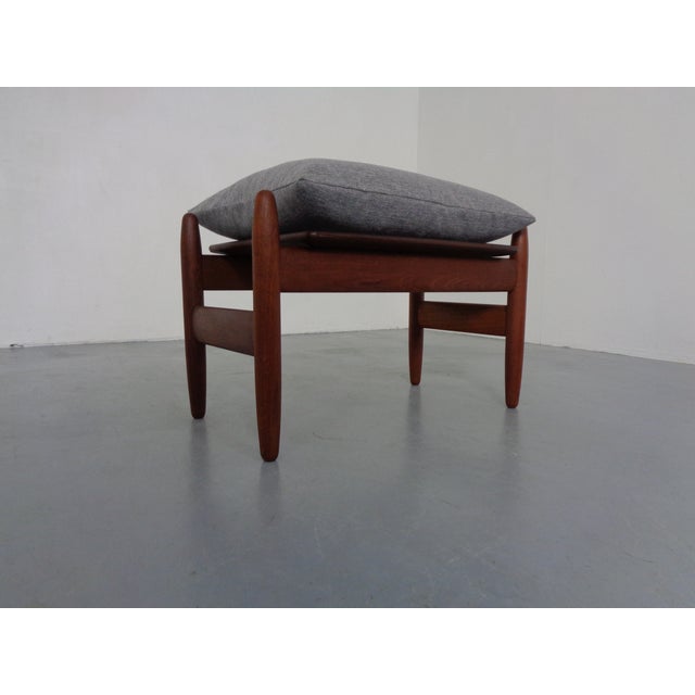 Hans Olsen Danish Teak Stool by Hans Olsen for Frem Røjle, 1960s For Sale - Image 4 of 16