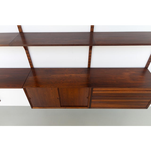 Vintage Danish Pau Ferro Modular Wall Unit by Poul Cadovius for Cado, 1960s For Sale - Image 14 of 18