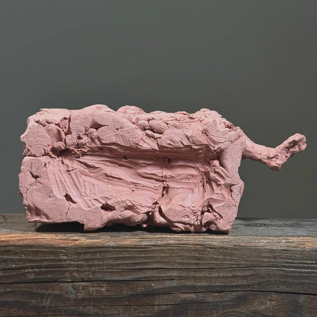 Vintage Neo-Expressionist/Brutalist Male Figurative Clay Sculpture For Sale - Image 10 of 11