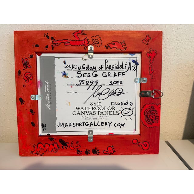 Original Abstract Painting Serg Graff "Kingdom of Pareidolia" Outsider Art Coa For Sale - Image 13 of 13