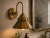 Metal Solid Brass Industrial Wall Sconce, Antique Brass Dome Shade, Farmhouse Bedroom Lighting For Sale - Image 7 of 11