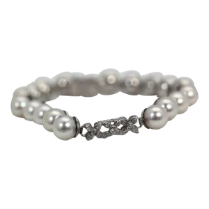 Akoya Pearl Bracelet With Diamonds