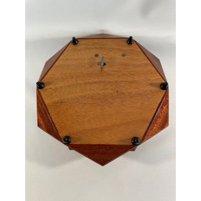 1970s Italian Hexagon Marquetry Musical Jewelry Box For Sale - Image 11 of 12