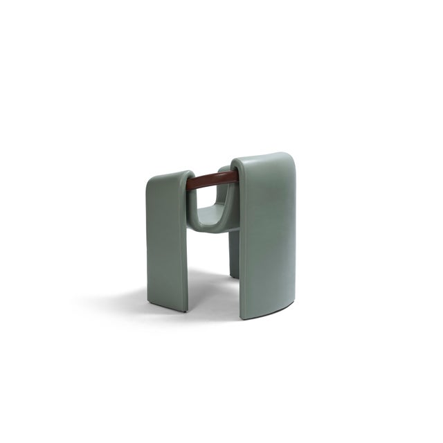 Modern Palo Leather Dining Chair For Sale - Image 3 of 6