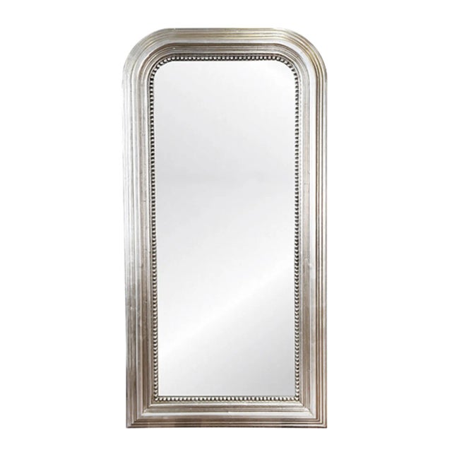 Our high style Waverly rectangular floor mirror captivates with its shapely profile and hand-carved bead border detail....