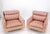 Textile Pair Mid Century Modern Lucite Base Floating Lounge Club Chairs For Sale - Image 7 of 18