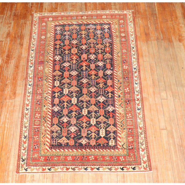 Early 20th Century Persian Accent Rug - 3'9" x 6'3" For Sale In New York - Image 6 of 6