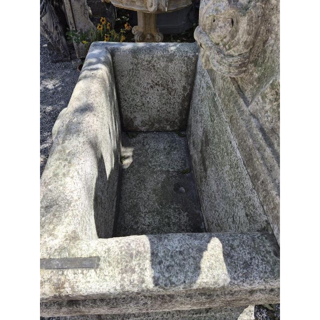 Gray Antique Vicenza Stone Fountain, 1800s For Sale - Image 8 of 15