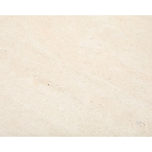 Sally Sirkin J. Robert Scott Travertine Snail Console Table For Sale - Image 17 of 18