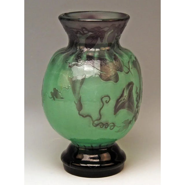 Art Nouveau Fire Polished Vase from Emile Gallé, Nancy, France, 1890s For Sale - Image 3 of 8