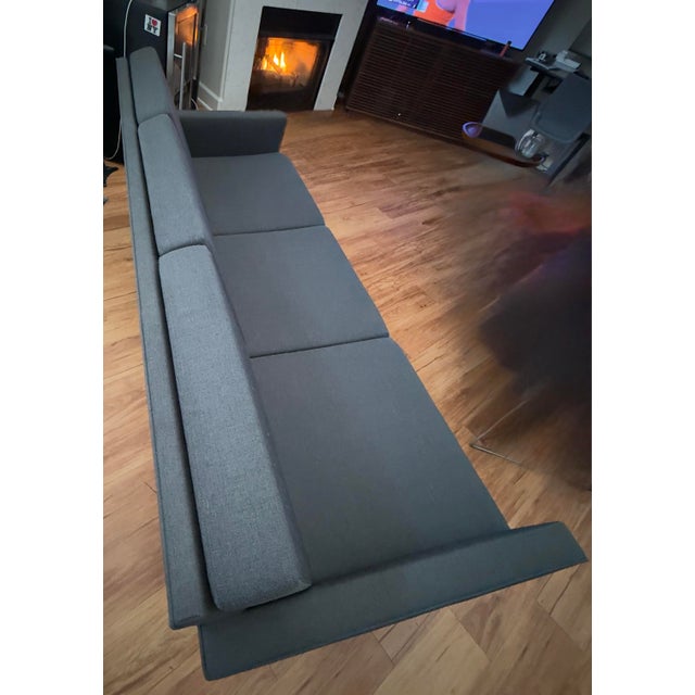 Dark Gray Case Study Sofa (Mid Century Modern) For Sale - Image 8 of 11
