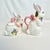 Mid-Century Trompe L’Oeil Hollywood Regency Majolica Bunny Creamer and Sugar Bowl - A Pair, Easter For Sale - Image 4 of 11