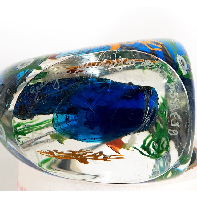 Art Glass Zellique Studios Coral Reef Blown and Molded Aquarium Bookends For Sale - Image 11 of 14