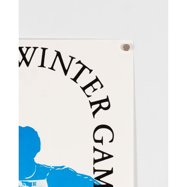 Lake Placid Ski Cross Olympic Poster, 1980s For Sale - Image 6 of 9