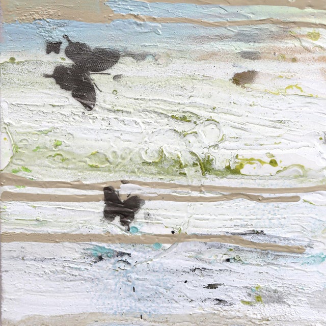 Los Angeles artist Amber Goldhammer paints dramatic abstract compositions in acrylic on canvas featuring energetic...