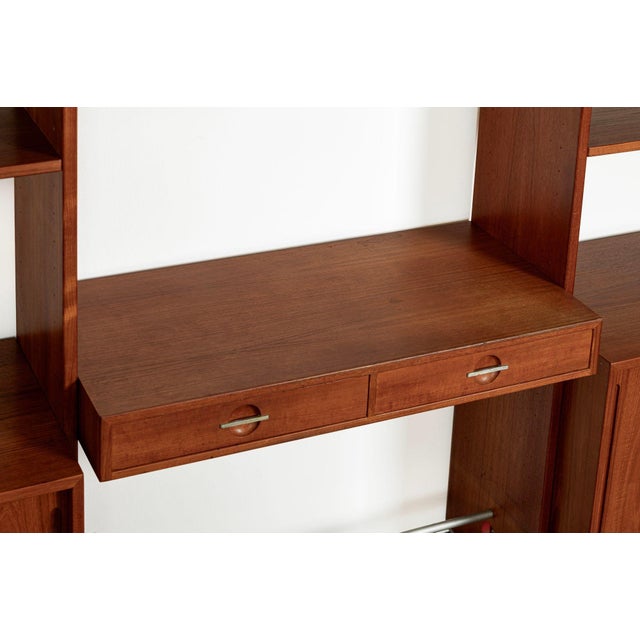 Mid-Century Modern Teak Wall Unit Bookcase Ry100 by Hans Wegner for Ry Møbler, 1960s For Sale - Image 9 of 18