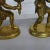 Brass Pair Antique English Figural / Hunting Candlesticks For Sale - Image 8 of 13
