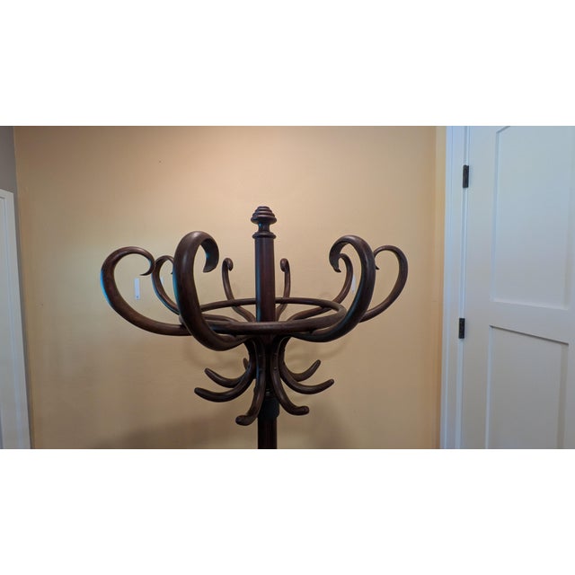 Chocolate Thonet Bentwood Hall Tree, 1910, Authenticated For Sale - Image 8 of 17