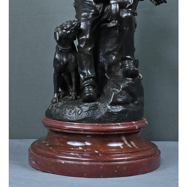 Black Rousseau, The First Meal, Early 20th Century, Bronze For Sale - Image 8 of 15