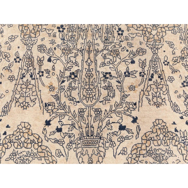 Elegant Oversized Vintage Indian Carpet Adjusted Masterpiece For Sale - Image 9 of 9