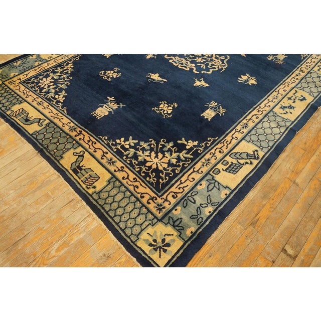 Antique Chinese Peking Rug For Sale - Image 10 of 12