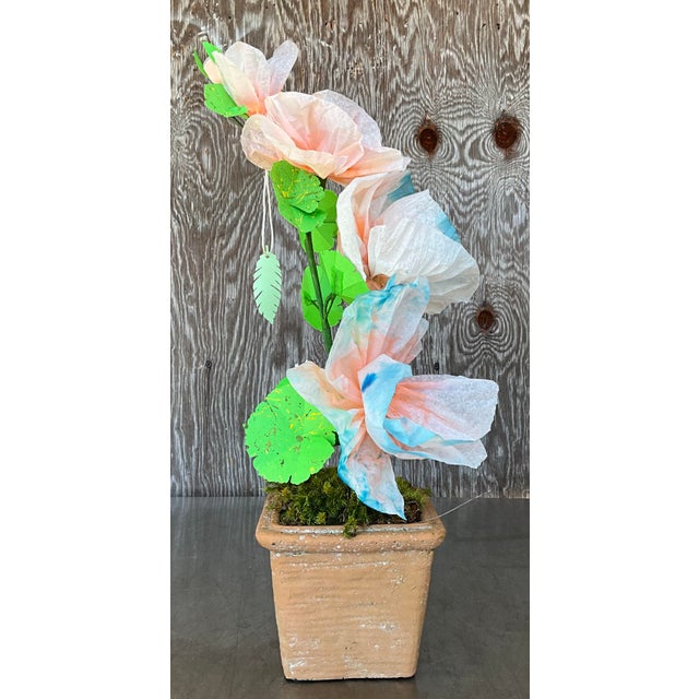 Contemporary Hand Rolled Paper Flowers For Sale - Image 4 of 6