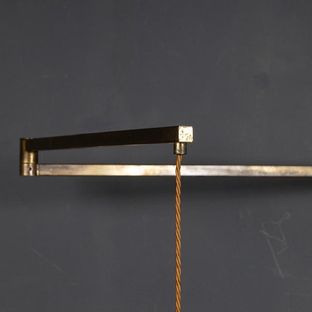 Italian Brass Articulated Wall Lights by Albini & Helg, 1960s, Set of 2 For Sale - Image 9 of 13