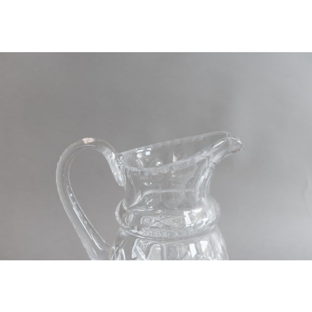Vintage Cut Glass Jug, 1930s For Sale - Image 6 of 9