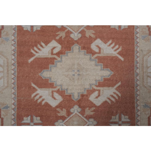 Textile Vintage Turkish Rug From Milas, Traditional Beige Rugs 6'6'' X 8'7'' For Sale - Image 7 of 13