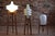 Wood Space Age Floor Lamp with White Glass Lampshade and Wooden Tripod Base, Czechoslovakia, 1960s For Sale - Image 7 of 8