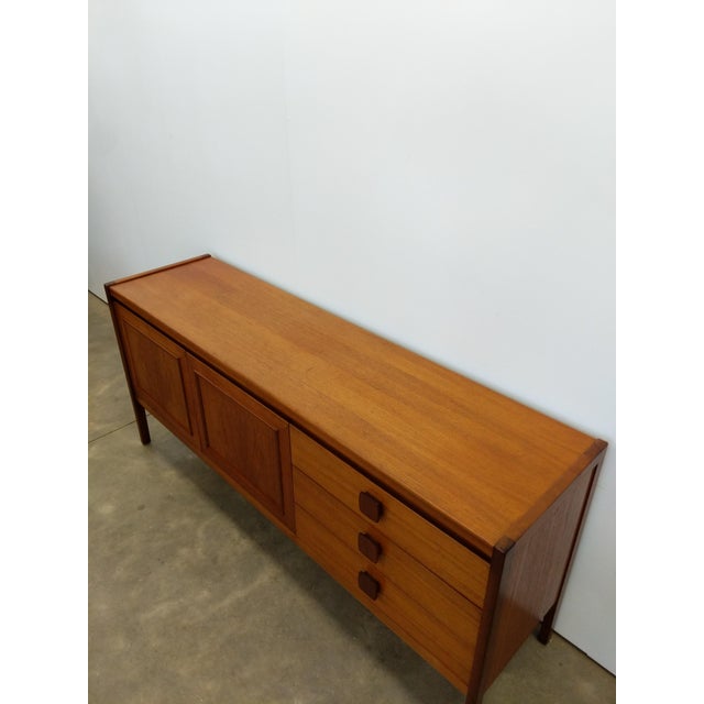 Mid-Century Modern Vintage Mid Century Modern Teak Credenza by Nathan, Attributed For Sale - Image 3 of 8